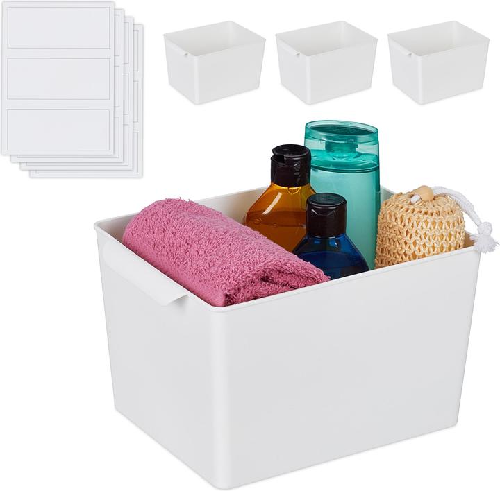 Actual product image Relaxdays Storage box (19 cm, 4x)
