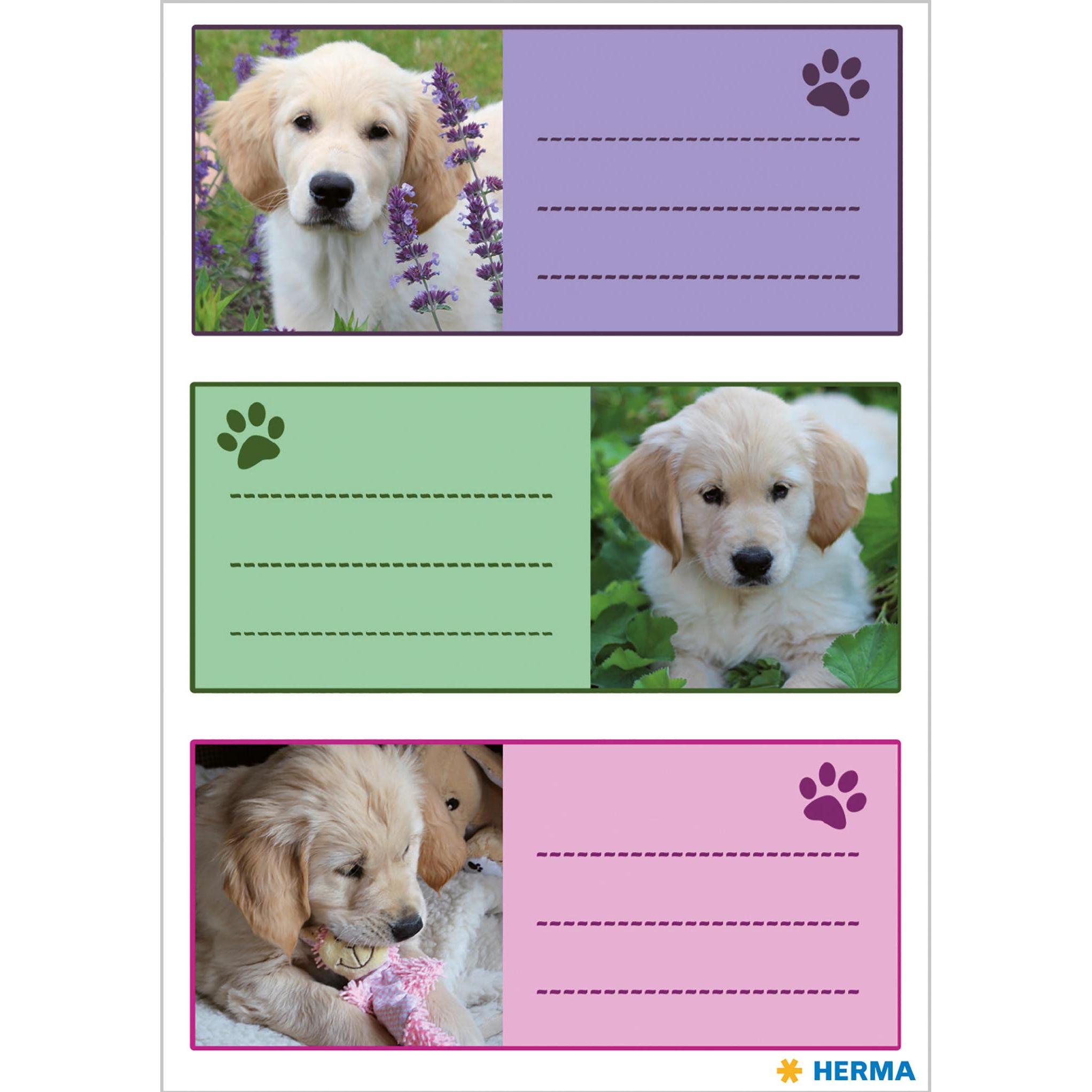 Herma, Etiketten, Schuletiketten Hunde