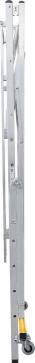 Produktbild Munk Plattformleiter klappbar und fahrbar 14 Stufen (Plattformleiter, 240 cm)