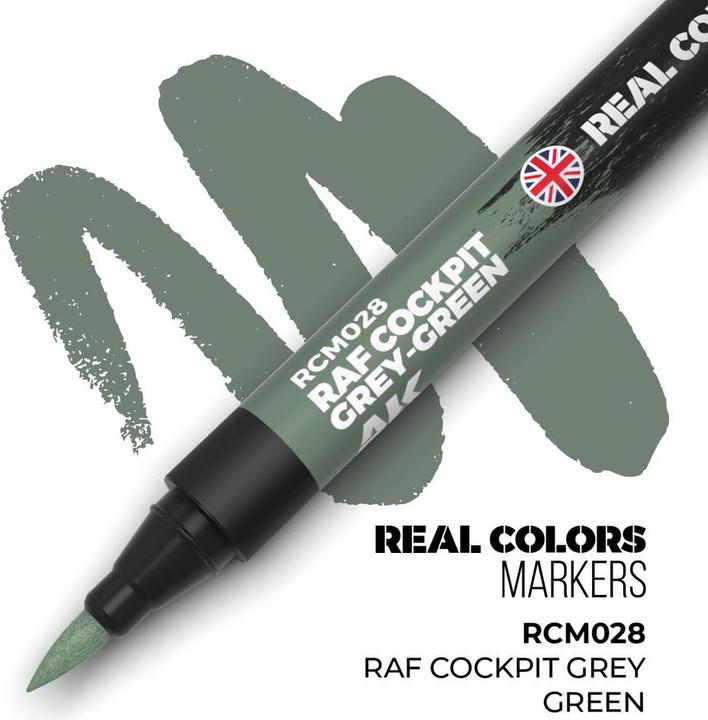 Produktbild AK Interactive Real Colors Marker Raf Cockpit Grey Green