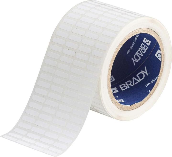 Actual product image Brady THT-14-488-10, Polyester, White, matt, 16.51 x 5.08 mm, permanent, 4-lane (10000 E.) (1.65 cm)