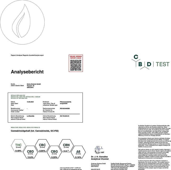 Image du produit Swiss Botanic La Bandida en plein air (56.10 g, Extérieur)