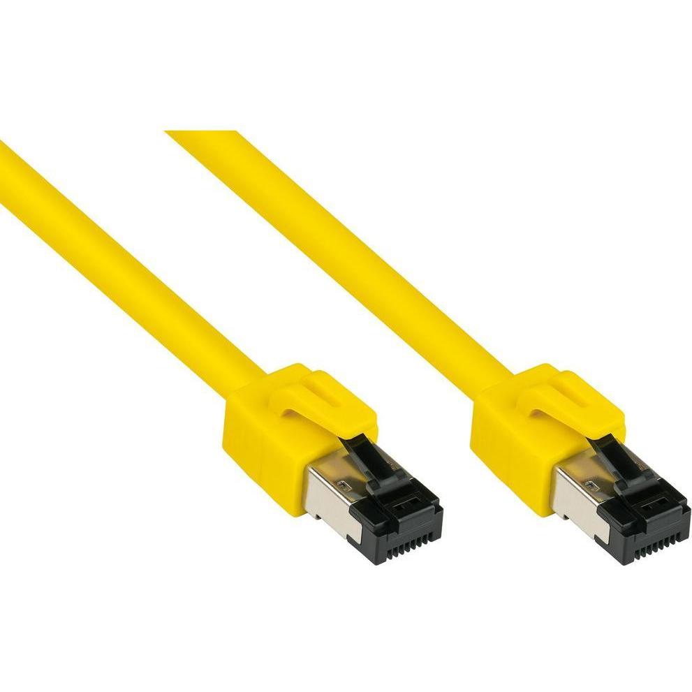 Good Connections Alcasa 8080-030Y Netzwerkkabel 3 m Cat8.1 S/FTP (S-STP) Gelb (S/FTP, CAT8.1, 3 m), Netzwerkkabel