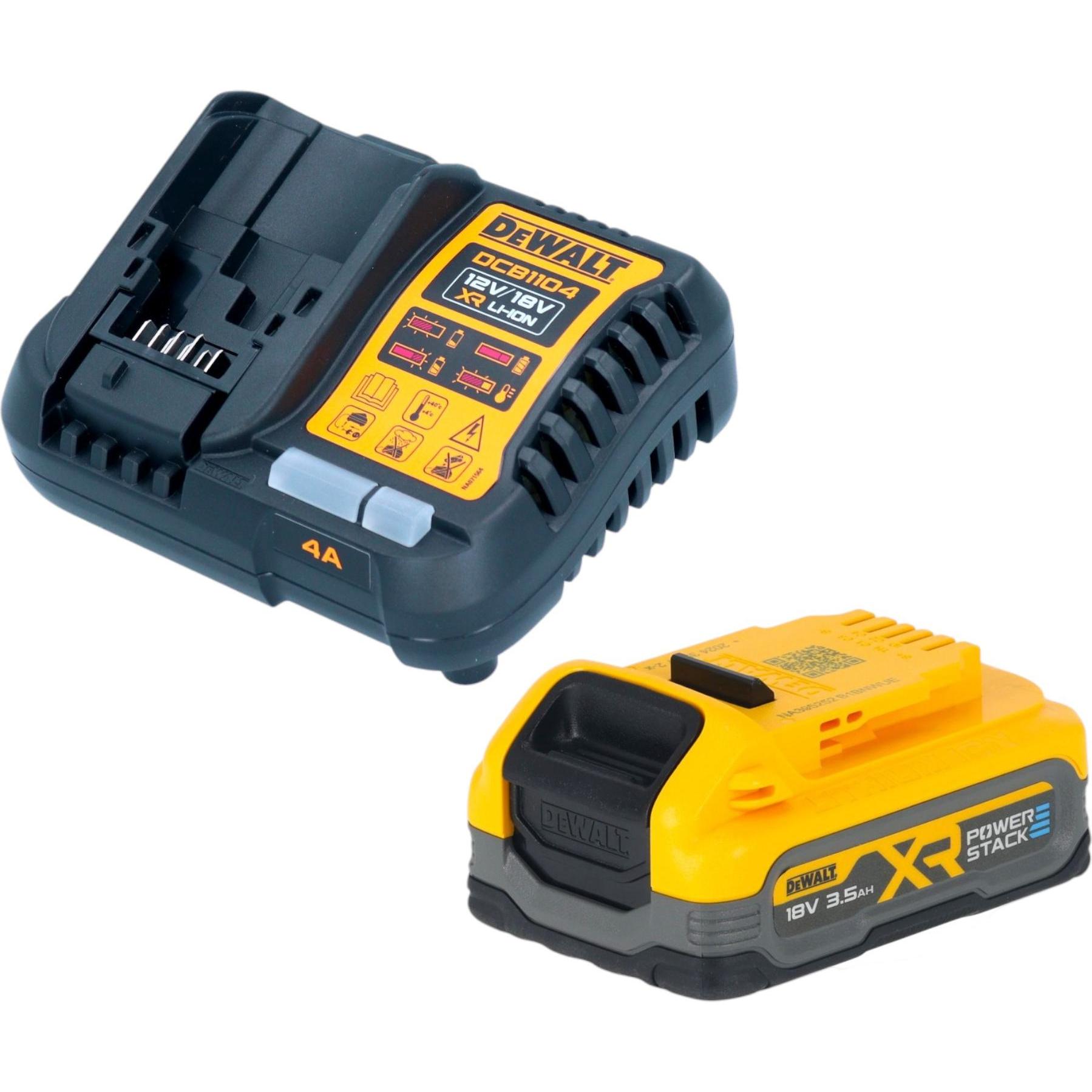 DeWalt, Batteria + Caricatore, Caricabatterie rapido DCB 1104 10,8 - 18 V 4,0 A per batterie XR Li-Ion (18 V)