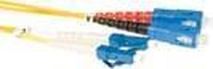 Produktbild ACT 15 meter LSZH Singlemode 9/125 OS2 fiber patch cable duplex with LC and SC connectors (15 m)