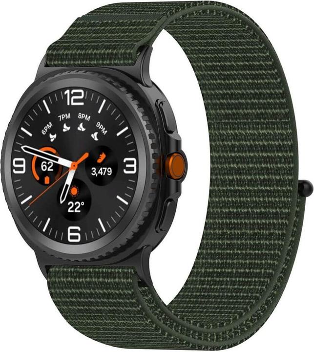 Cover-Discount Samsung Galaxy Watch 8 - Nylon Stoff Band flexibel mit Klett (Nylon)