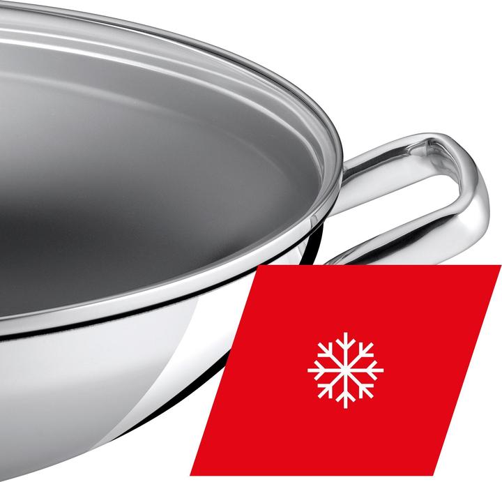 Image du produit Silit Poêle à wok Hong Kong 36cm avec couvercle, céramique (Wok, Acier inoxydable, 36 x 15 cm)