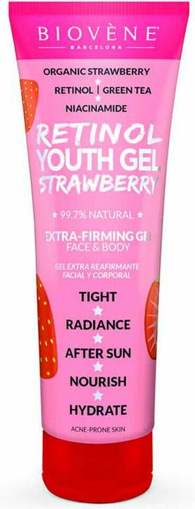 Produktbild Biovène Biovene Retinol Youth Gel Strawberry Extra-Firming Face y Body 200ml (Körpergel, 200 ml)