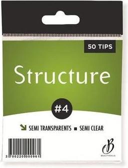 Actual product image Beautynails Bna Semi-Transparent Structure Tips No. 04 X50