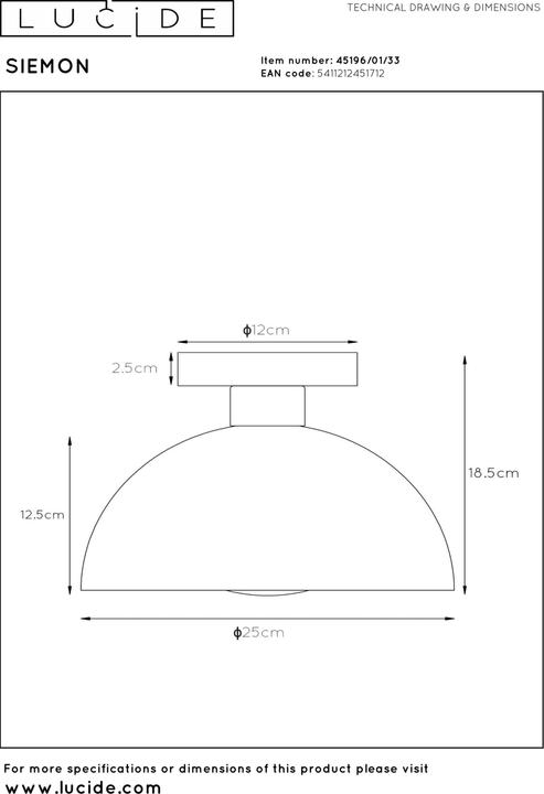 Produktbild Lucide Siemon (E27)