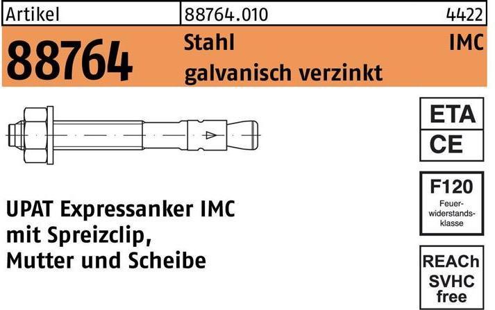 Actual product image Upat Express anchor R 88764 IMC 12/ 30/126 Galvanised steel (20 pcs.)