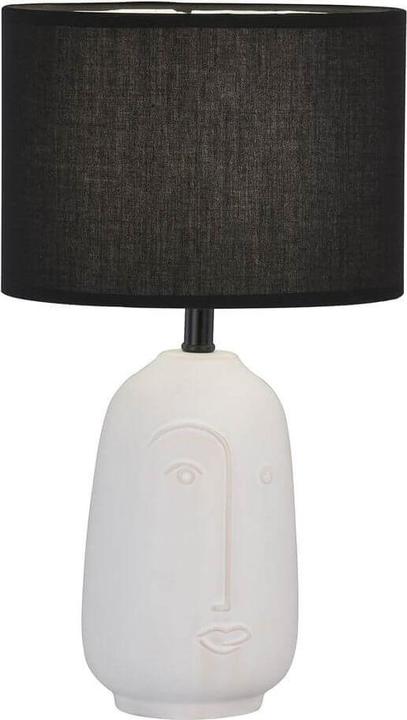 Fischer & Honsel Honsel Face table lamp E14 fabric shade chintz black white 50716 (E14)