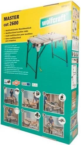 Actual product image wolfcraft Machine table MASTER cut 2600 EU (118.50 cm, 76.50 cm)