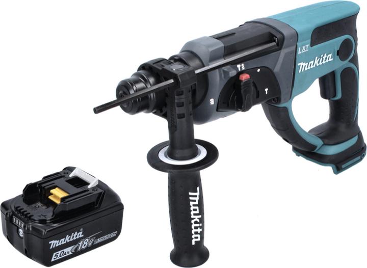 Produktbild Makita DHR 202 Akku Kombihammer 18V 2,0J SDS Plus mit 1x BL1850 B 5,0 Ah Akku (Akkubetrieb)