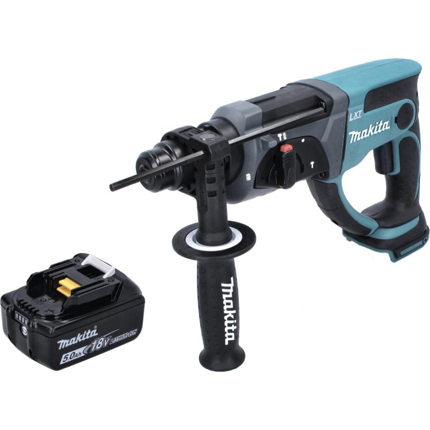 Thumbnail - Makita, Bohrmaschine + Akkuschrauber, DHR 202 Akku Kombihammer 18V 2,0J SDS Plus mit 1x BL1850 B 5,0 Ah Akku (Akkubetrie...