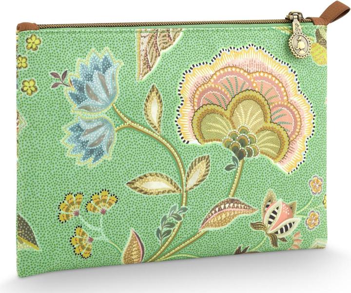 Produktbild PIP Studio Charly Kosmetiktasche flach medium Matata grün 24x1x15.5cm