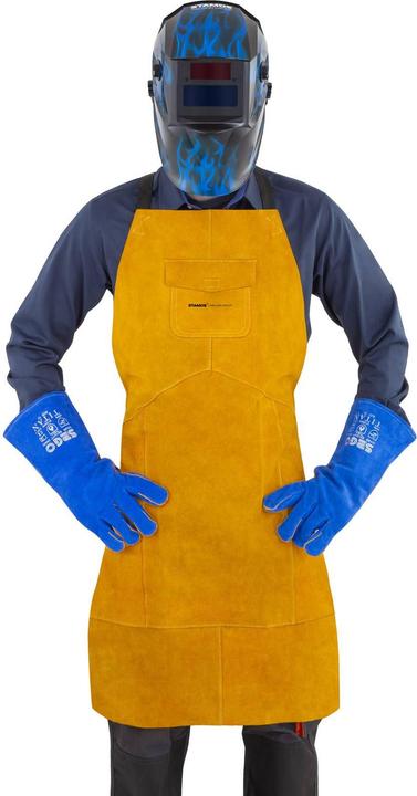 Produktbild Stamos Schweisserschürze Aus RindspaltLEDer 109 X 63 5 cm Nähte LEDerschürze