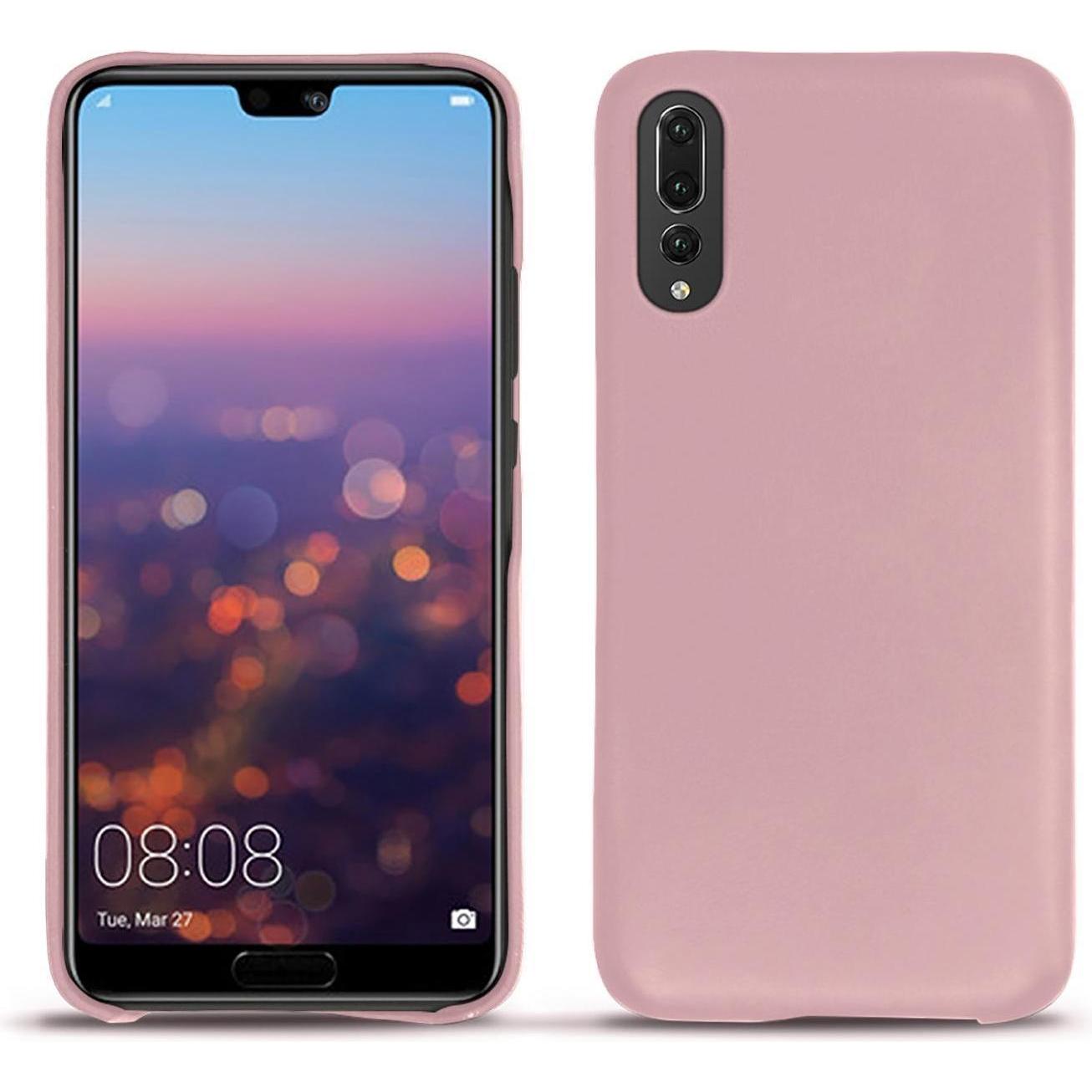 Noreve Lederschutzhülle (Huawei P20 Pro), Smartphone Hülle, Rosa