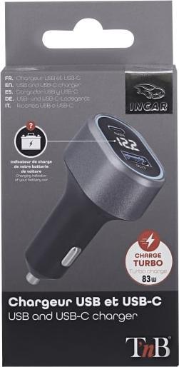 Produktbild T'nB TNB Ladeadapter 12/24 Volt 2xUSB-C und 1xUSB