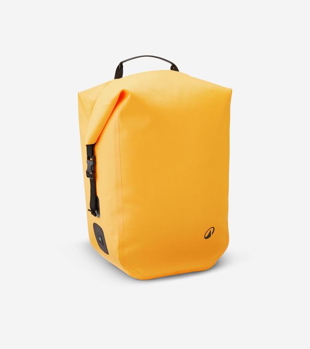 Btwin Sacoche vélo 900 27L imperméable orange (27 l, Sacoches)