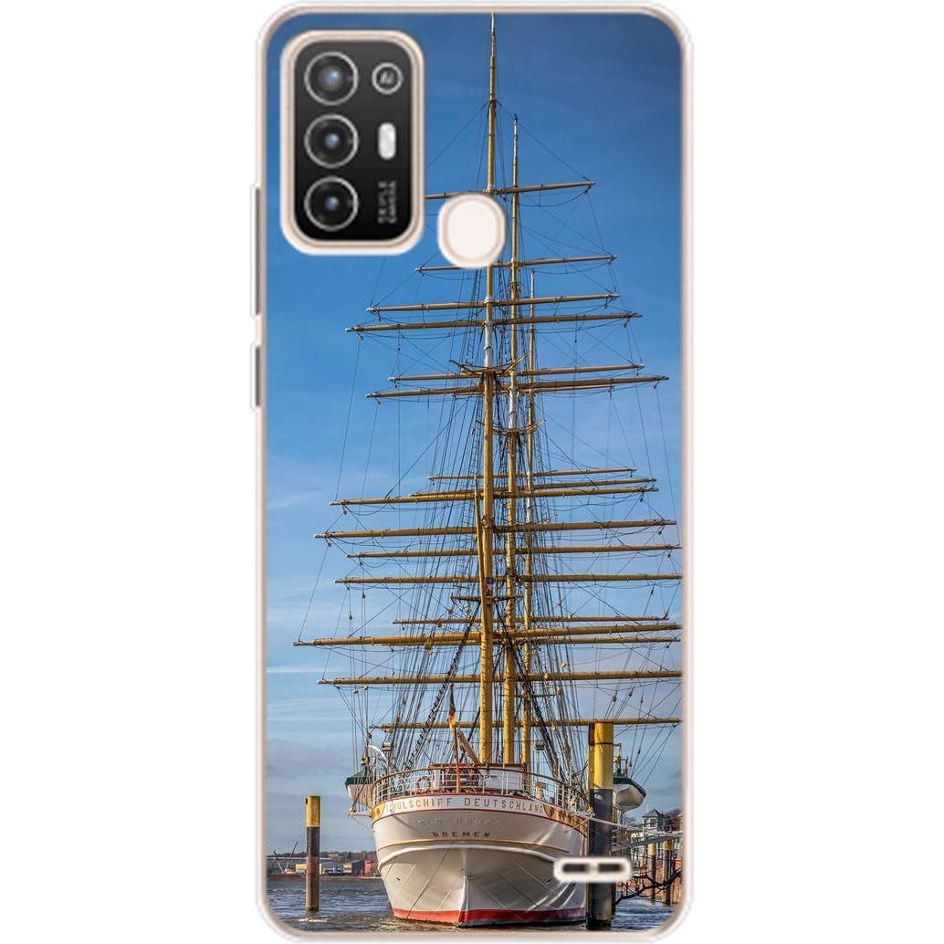 König Design Hülle Handy Schutz für ZTE Blade A52 Case Cover Tasche Bumper Etuis Backcover (ZTE Blade A52), Smartphone H...
