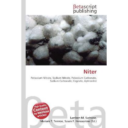 Niter, Fachbücher von Miriam T. Timpledon, Susan F. Marseken, Lambert M. Surhone