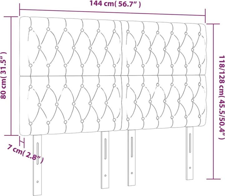 Produktbild vidaXL Jasmine (144 x 7 x 128 cm)