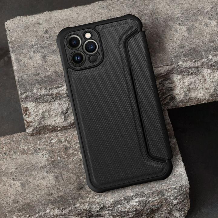 Actual product image OEM Book case RAZOR Book for IPHONE 15 Plus black (Apple iPhone 15 Plus)