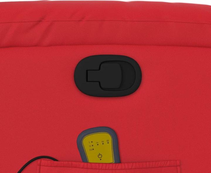 Produktbild vidaXL Massagesessel Fernsehsessel Relaxsessel Sessel Liegesessel Rot Kunstleder