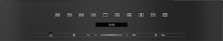 Actual product image Miele Built-in microwave oven in a perfectly combinable design with top-mounted controls. M 7244 T