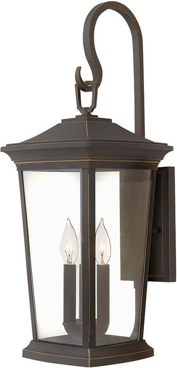 Elstead Lighting Bromley outdoor wall light E14 triple oil-rubbed bronze IP44 (E14, IP44)