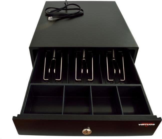 Actual product image Virtuoso Pokladná zásuvka mikro EK-300C - s kabelem, poÅ™adaÄ 3/4,, Äerná