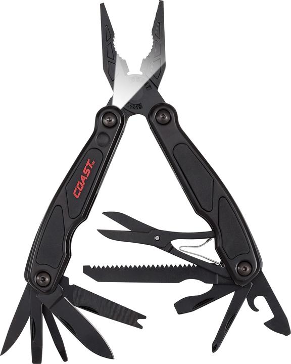 Actual product image Coast LED145 LED Pocket Pliers Pocket knife & multi-function tool - in transparent packaging (10 Functions)