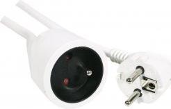 Produktbild Velleman VERLÄNGERUNGSKABEL - 5 m - WEIss - 3G1.5 - STECKER-TYP E (FRANZÖSISCHES SYSTEM) (5 m, CEE 7/5)