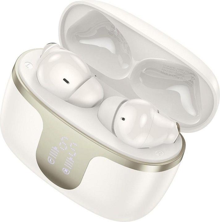 Image du produit Hoco Wireless headphones wireless earphones bluetooth TWS EQ10 milky white (7 h, Sans fil)