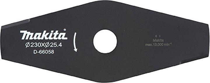 Produktbild Makita D-66058 2-Zahn-Schlagmesser 230x25 4mm (Rasenmäher Messer + Ersatzmesser Gartenmaschinen)