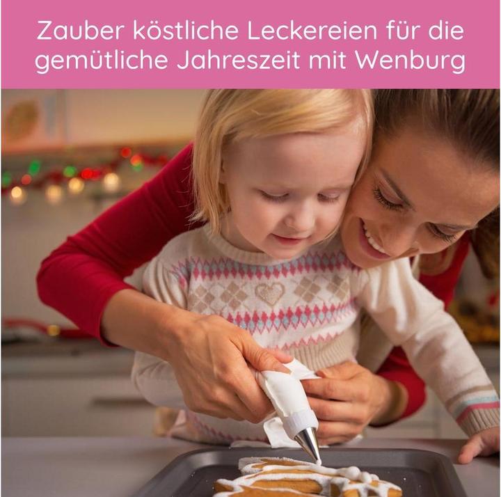 Actual product image Wenburg Spritzbeutel mit Tüllen - 12-tlg. Set (Piping bag set)