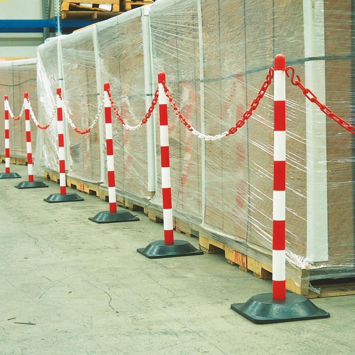 Produktbild kaiserkraft Ketten-Warnständer-Set, klappbar