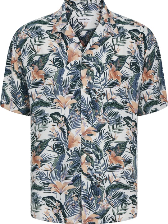 Jack & Jones Jjejeff Tropical Aop Resort Shirt Ss Sn