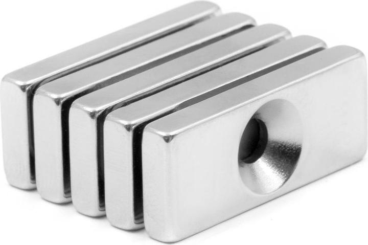 Produktbild Supermagnete Quadermagnet anschraubbar (5x)