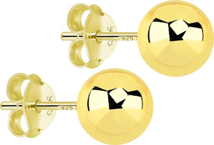 Image du produit Star Piercing Boucles d'oreilles avec boule dorée (sans laiton, Argent sterling 925)