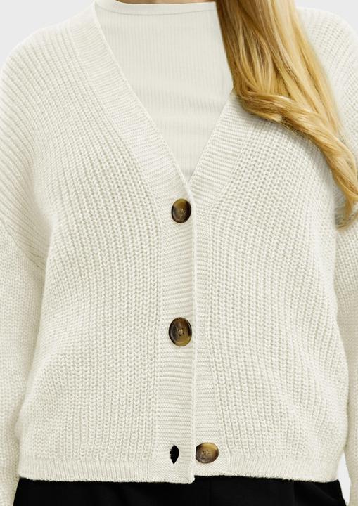 Produktbild s.Oliver Strickjacke Melierte Strickjacke aus Baumwollmix (M)