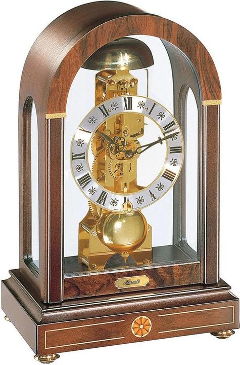 Actual product image Hermle Mechanical Skeleton Style Table Clock with 14-Day Run