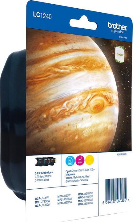 Image du produit Brother LC-1240 BLISTER ARC-EN-CIEL (M, C, Y)