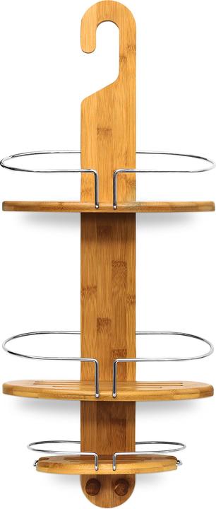 Relaxdays Étagère de douche Bambou (29,5 x 13,5 x 71 cm)