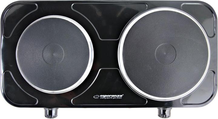 Productafbeelding Esperanza EKH014K Elektrische kookplaat 2 zones (n) Zwart