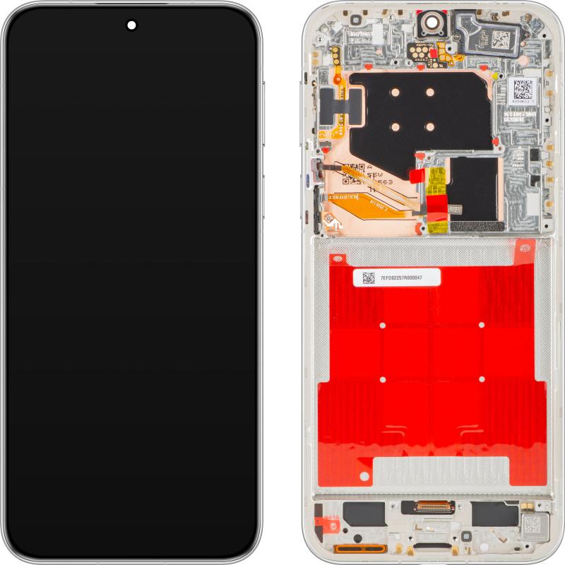 Huawei Display Unit fur Pura 80 Pro, Glazed White, Mobilgerät Ersatzteile