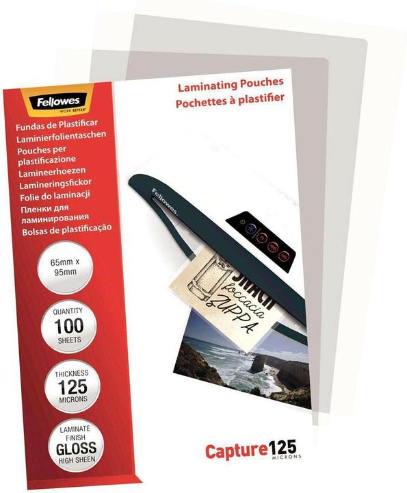 Actual product image Fellowes Capture 125 (ID card format, 100 pcs., 125 µm)