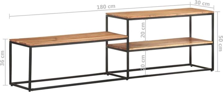 Actual product image vidaXL TV-Schrank (180 x 30 x 50 cm)