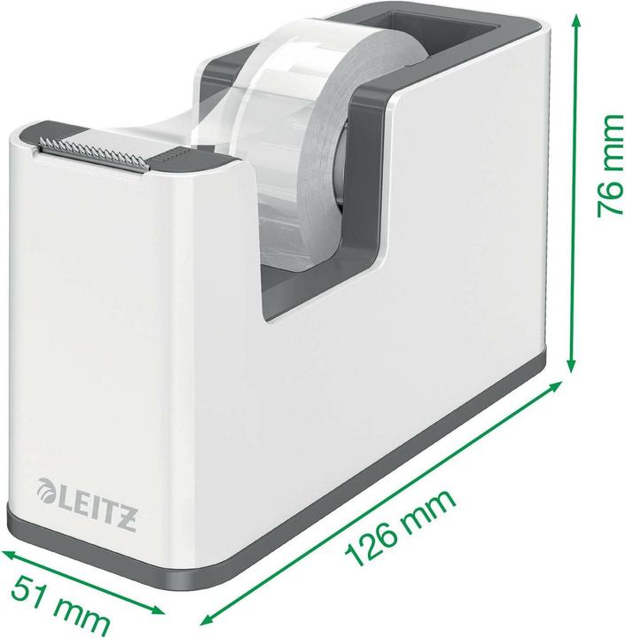 Produktbild Leitz Tischabroller WOW +1RL weiss/rot